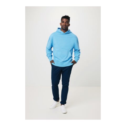 Iqoniq Yoho recycled cotton relaxed hoodie blue | XL | No Branding | not available | not available | not available