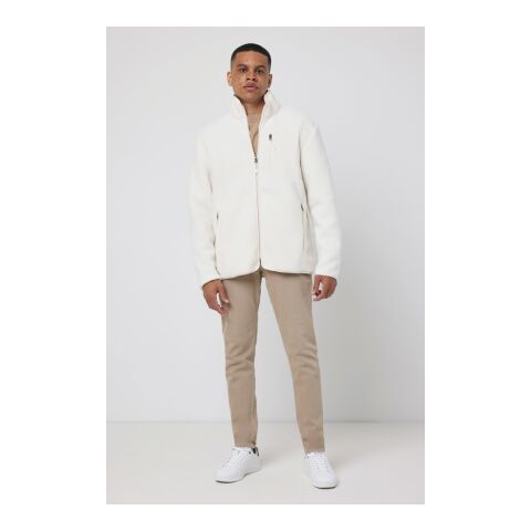 Iqoniq Diran recycled polyester pile fleece jacket natural | XS