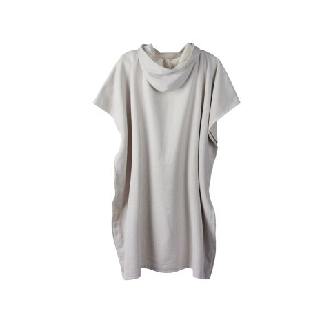 VINGA Tolo hammam terry beach poncho grey-off white | No Branding | not available | not available | not available