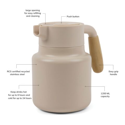 VINGA Arbe RCS vacuum jug 1200 ML grey | No Branding | not available | not available