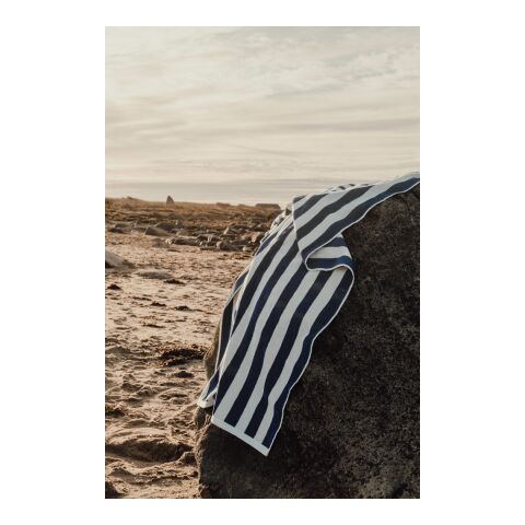 VINGA Lagoa GRS beach towel navy-white | No Branding | not available | not available | not available