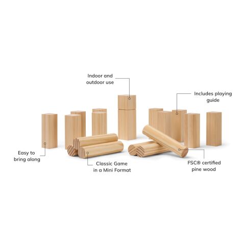 VINGA Kubb mini game brown | No Branding | not available | not available