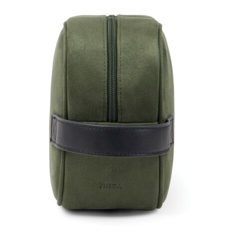 VINGA Marlow RCS recycled polyester toiletry bag green-black | No Branding | not available | not available
