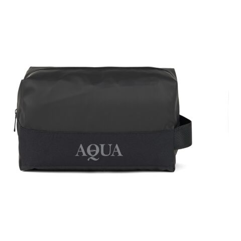VINGA Livorno GRS recycled polyester toiletry bag black | No Branding | not available | not available