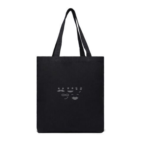 VINGA Hilo AWARE™ recycled canvas tote bag black | No Branding | not available | not available | not available