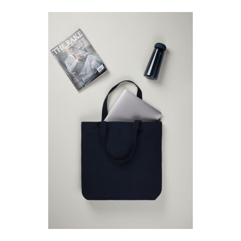 VINGA Hilo AWARE™ recycled canvas tote bag navy | No Branding | not available | not available | not available