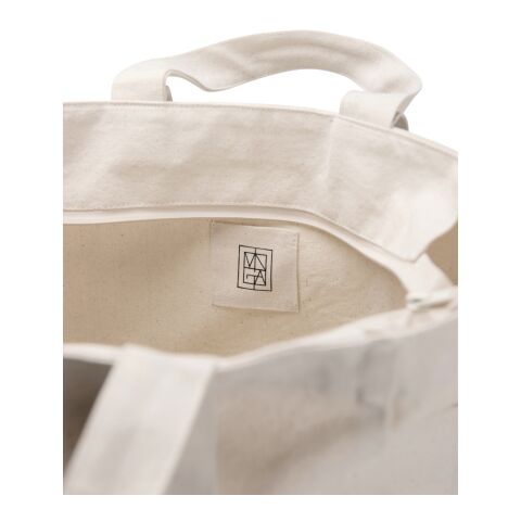 VINGA Hilo AWARE™ recycled canvas zip tote off white