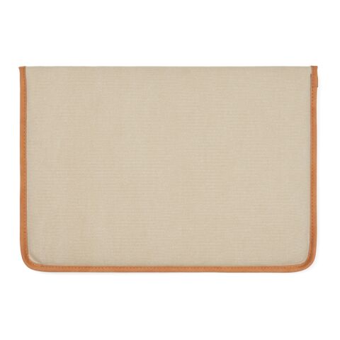 VINGA Bosler GRS recycled canvas 14" laptop sleeve brown | No Branding | not available | not available