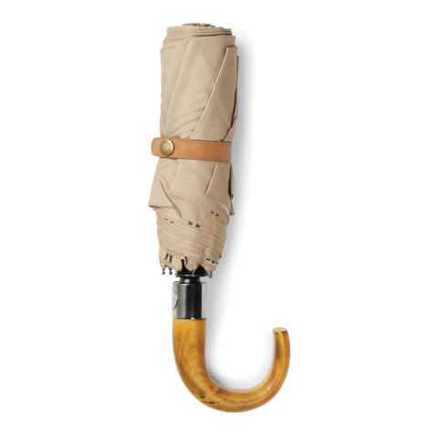 VINGA Bosler AWARE™ recycled pet 21" foldable umbrella brown | No Branding | not available | not available