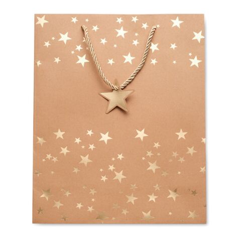 Gift paper bag with pattern gold | No Branding | not available | not available | not available