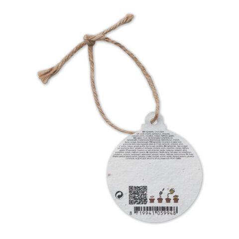Seed paper Xmas ornament white | No Branding | not available | not available