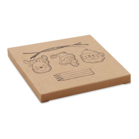 Christmas-themed Drawing wooden ornaments set wood | No Branding | not available | not available | not available