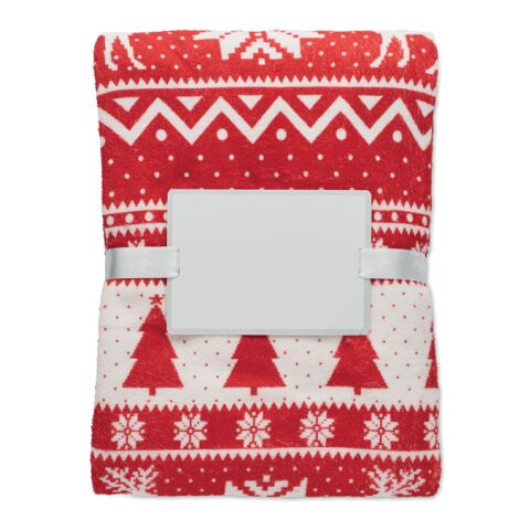 RPET fleece blanket 190 gr/m² red | No Branding | not available | not available | not available