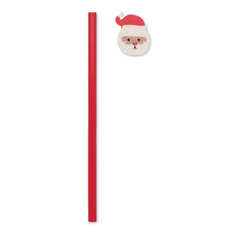 Christmas pencil with eraser red
