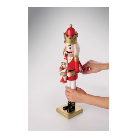 Large wooden nutcracker red