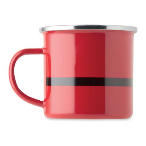 Santa enamel vintage mug 300ml red