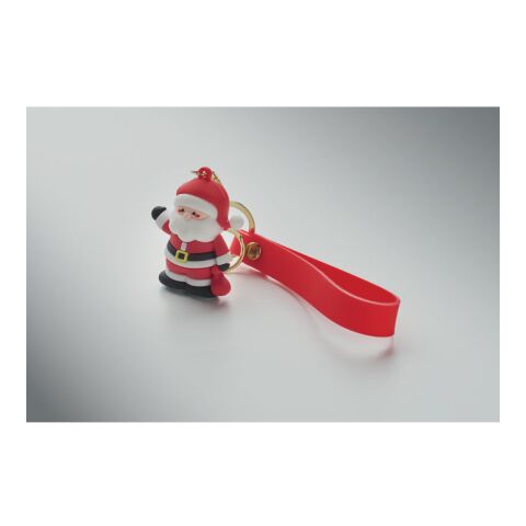 Santa keyring bag charm red