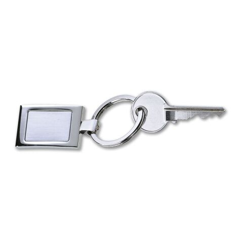 Metal rectangular key ring shiny silver | No Branding | not available | not available | not available