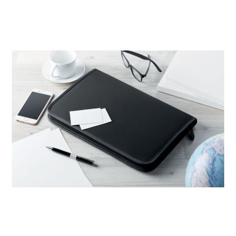A4 conference folder with card holder black | No Branding | not available | not available | not available