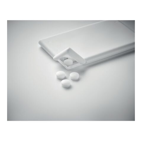 Credit card shaped Mint dispenser white | No Branding | not available | not available