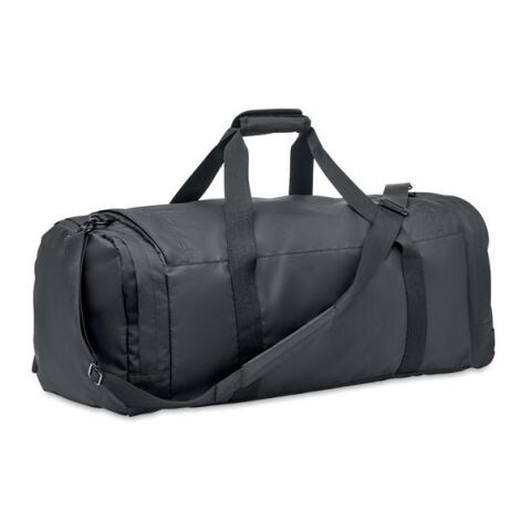 Large sports bag in 300D RPET black | No Branding | not available | not available | not available