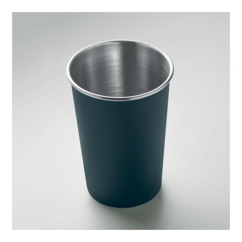 Recycled stainless steel cup navy blue | No Branding | not available | not available
