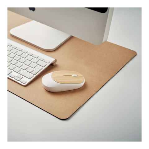 Large recycled paper desk pad beige | No Branding | not available | not available
