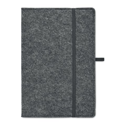 A5 notebook RPET felt grey | No Branding | not available | not available | not available