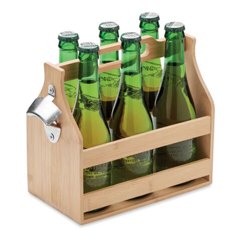 6 beer crate in bamboo wood | No Branding | not available | not available