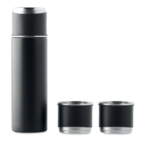 Double wall bottle and cup set black | No Branding | not available | not available | not available