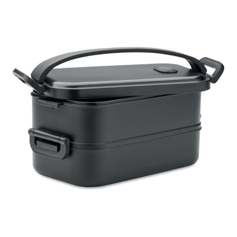 Lunch box in recycled PP black | No Branding | not available | not available | not available