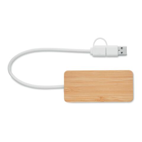 Bamboo USB 3 ports hub wood | No Branding | not available | not available | not available