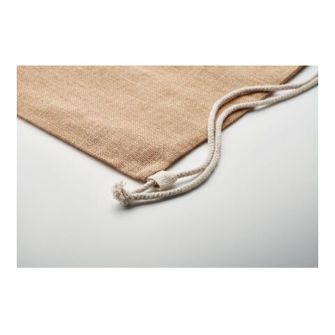 Jute drawstring bag beige | No Branding | not available | not available | not available