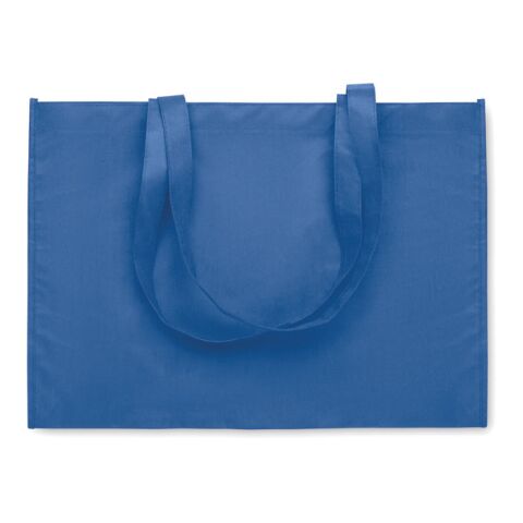Gusset non-woven shopping bag royal blue | No Branding | not available | not available | not available