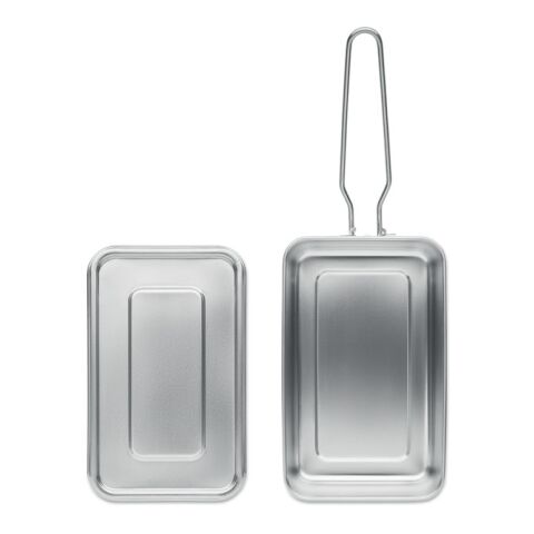 Stainless steel lunch box silver | No Branding | not available | not available | not available