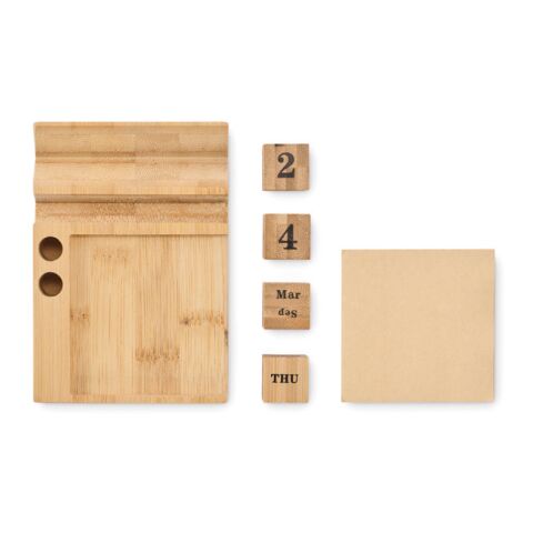 Bamboo desktop calendar wood | No Branding | not available | not available
