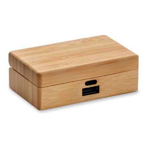 TWS earbuds in bamboo case wood | No Branding | not available | not available | not available