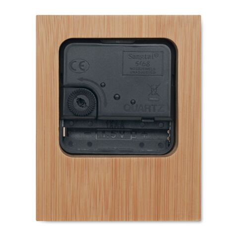 Bamboo table clock wood | No Branding | not available | not available | not available