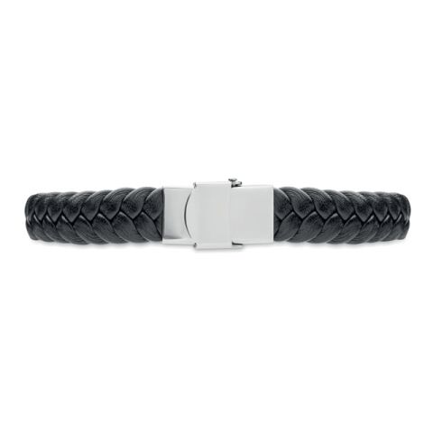 Braided faux leather bracelet black | No Branding | not available | not available