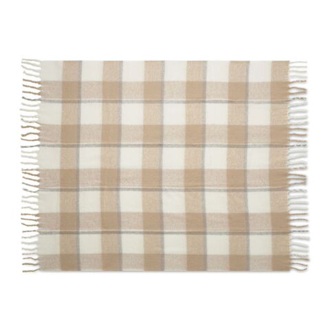 Chequered mohair blanket beige | No Branding | not available | not available | not available