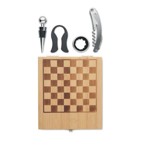 Chess board wine set wood | No Branding | not available | not available