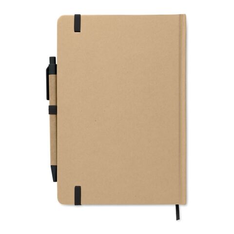 A5 notebook in recycled carton black | No Branding | not available | not available