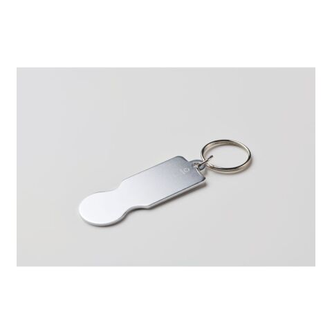 Key ring with trolley token silver | No Branding | not available | not available