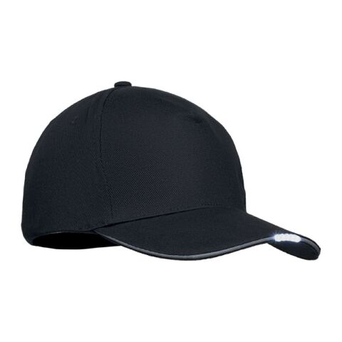 5 panel LED cotton cap 220gr/m² black | No Branding | not available | not available | not available