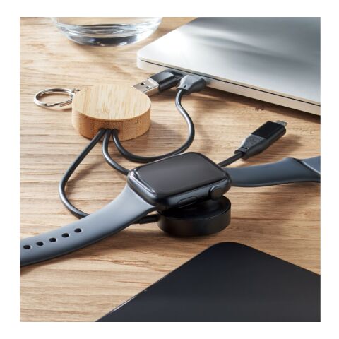 Key ring with 4 in 1 60W cable black | No Branding | not available | not available | not available