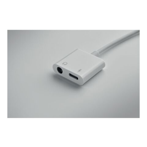 ABS jack audio splitter type C white | No Branding | not available | not available | not available