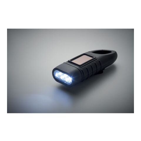 Solar torch with dynamo crank black | No Branding | not available | not available