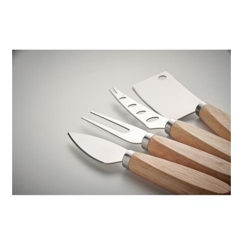Set of 4 cheese knives wood | No Branding | not available | not available