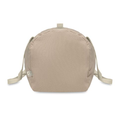 Recycled cotton sports bag khaki | No Branding | not available | not available | not available