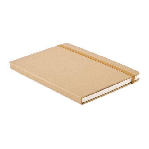 A5 notebook recycled paper set beige | No Branding | not available | not available